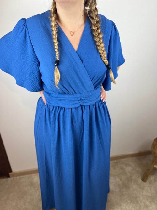 Robe Grande Taille Bleue - Confort et Élégance - Dream By C