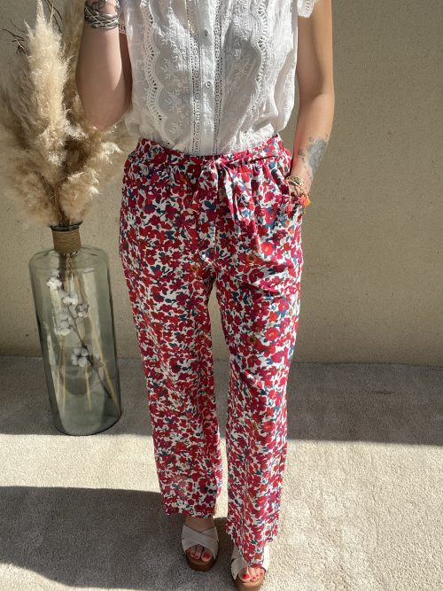 Pantalon Fluide Rouge - Style Chic et Confortable | Dream By C